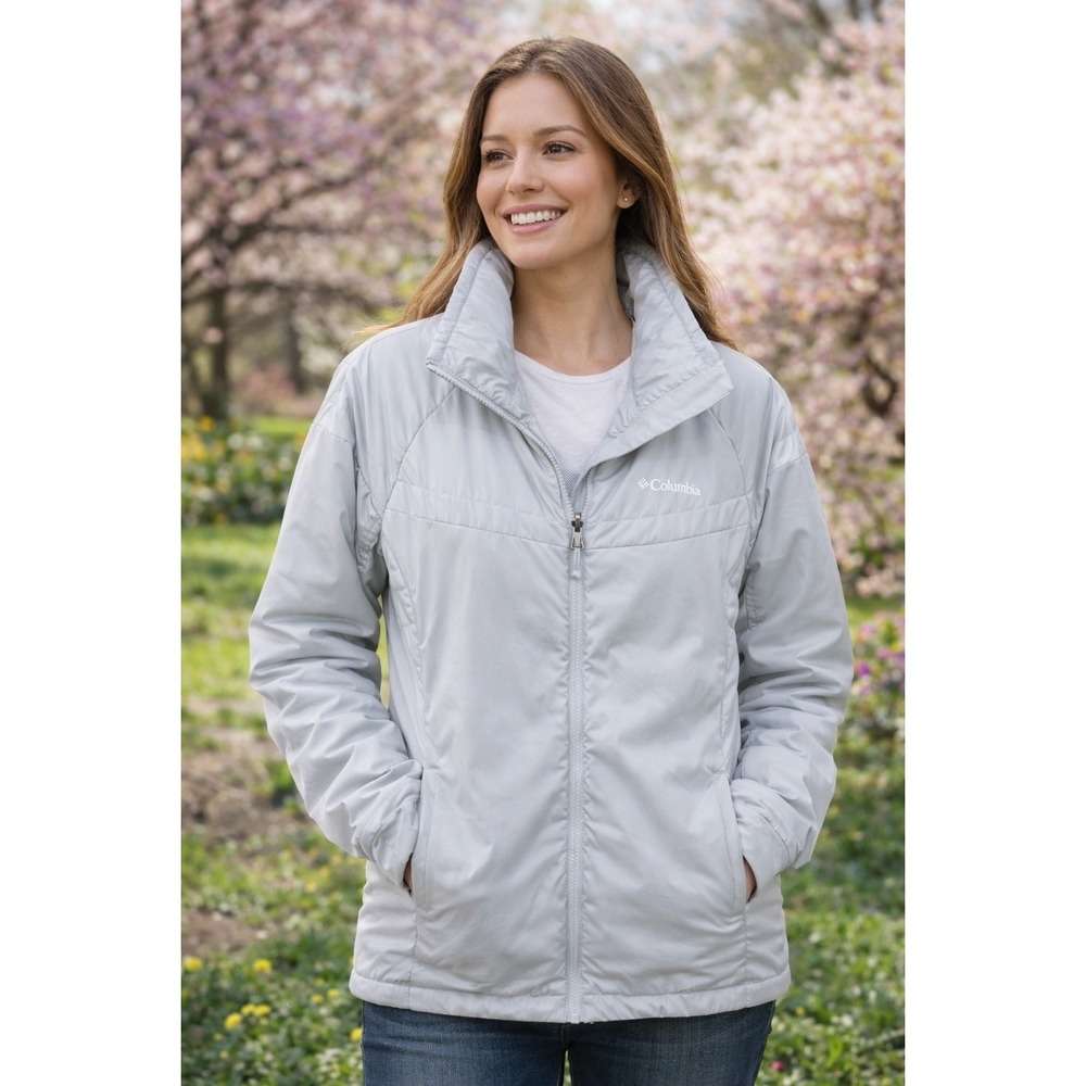 Columbia Large Omni-Heat Interchange Cozy Core Quilted Zip Jacket Thermal Liner
